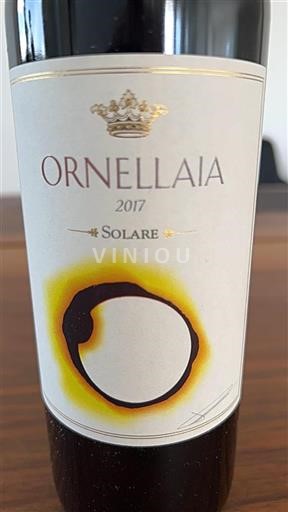 Toscane Bolgheri Ornellaia Solare 2017