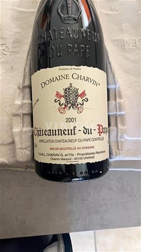 Rhônedalen Châteauneuf-du-Pape Domaine Charvin 2001