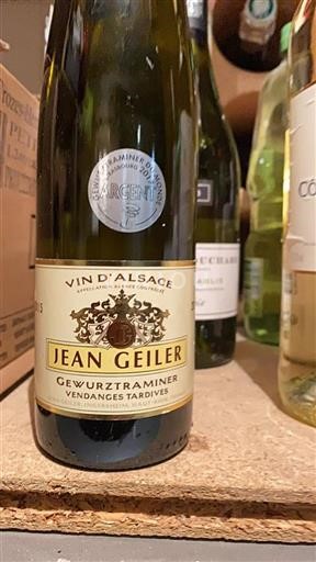 Alsace Vendanges Tardives Jean Geiler Vendanges Tardives 2015
