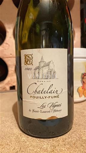 Vallée de la Loire Pouilly-fumé Domaine Chatelain Les Vignes de Saint-Laurent-l’Abbaye 2020