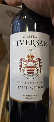 Bordéus Haut-Médoc Cru Bourgeois Château Liversan 2016