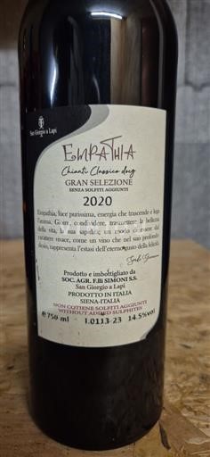 Toscana Chianti Classico Grand Cru San Giorgio A Lapi Empathia 2020