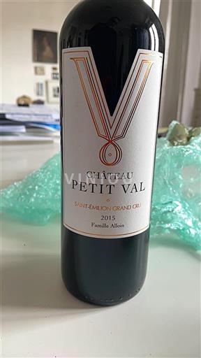 Bordeaux Saint-Émilion Grand Cru Grand Cru Petit Val 2015