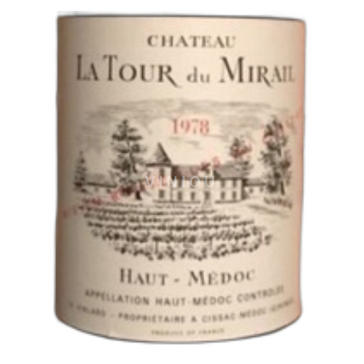 Burdeos Haut-Médoc Château La Tour du Mirail 1978