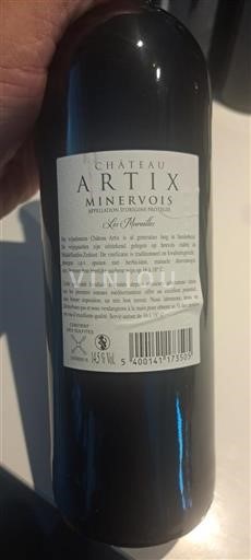 Languedoc Minervois Château Artix Les Murailles 2018