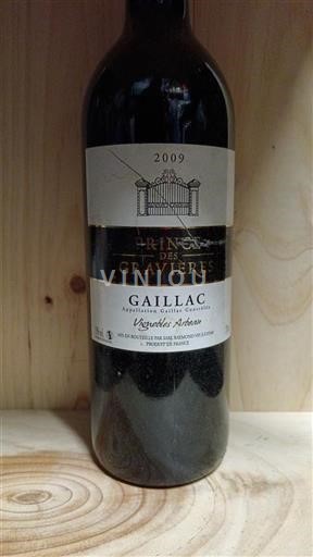 Southwest Gaillac Vignobles Arbeau Prince des Gravières 2009