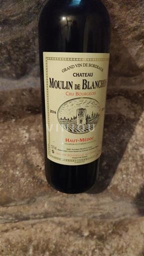 Bordeaux Haut-Médoc Cru Bourgeois Moulin de Blanchon 2016
