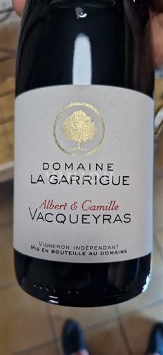 Valle del Rodano Vacqueyras Domaine La Garrigue Albert & Camille 2021