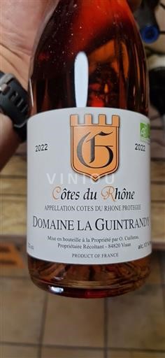 Údolí Rhôny Côtes-du-Rhône Domaine La Guintrandy 2022