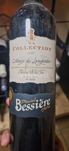 Vin Rouge sec Collection Daniel Bessière 2005 France Languedoc Coteaux du Languedoc