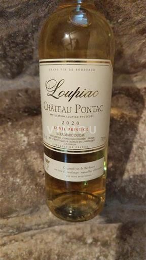 Bordeaux Loupiac Château Pontac Prestige 2020