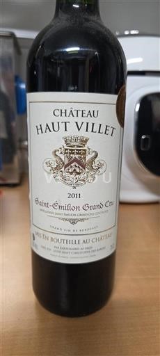 Bordeaux Saint-Émilion Grand Cru Grand Cru Château Haut Villet 2011