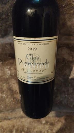 Sydvestfrankrig Pécharmant Clos Peyrelevade 2019