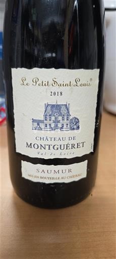 Vallée de la Loire Saumur Château Montguéret Le Petit Saint Louis 2018