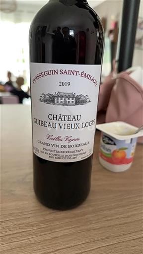 Bordeaux Puisseguin-saint-émilion Château Guibeau Vieux Logis Vieilles Vignes 2019