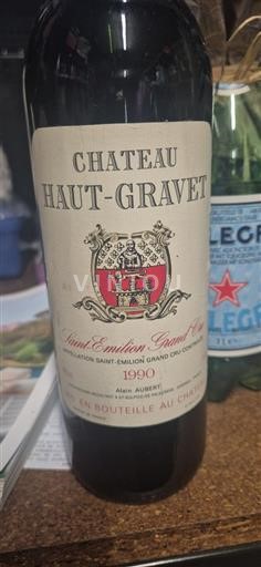 Vin Rouge sec Château Haut Gravet 1990 France Bordeaux Saint-Émilion Grand Cru Grand Cru