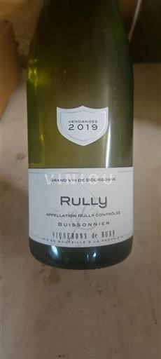 Bourgogne Rully Vignerons de Buxy Buissonnier 2019