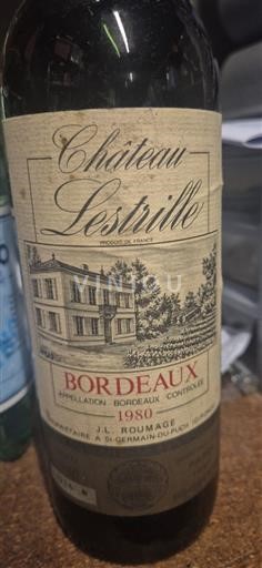 Bordeaux Château Lestrille 1980