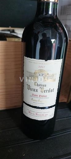 Bordeaux Saint-Émilion Château Vieux Verdot Capéral 2017