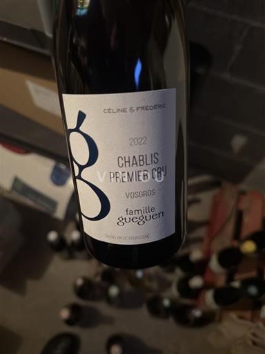 Bourgogne Chablis premier cru Premier Cru Famille Gueguen Vosgros 2022