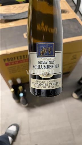 Alsacia No especificado Vendanges Tardives Domaine S Schlumberger Cuv%c3%a9e Christine 2018