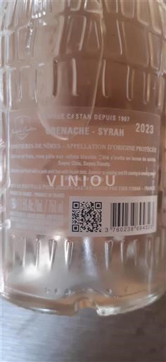 Vin Rosé sec Joseph Castan 2023 France Vallée du Rhône Costières-de-nîmes