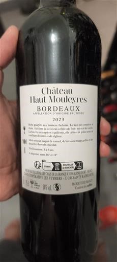 Bordeaux Château Haut Mouleyres 2023