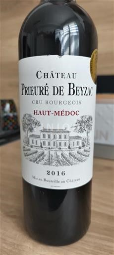 Burdeos Haut-Médoc Cru Bourgeois Château Prieuré de Beyzac 2016