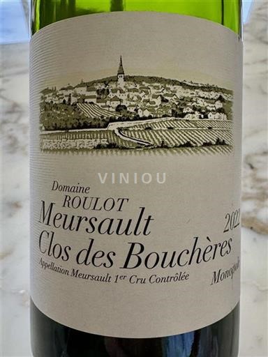 Bourgogne Ikke specificeret Premier Cru Domaine Roulot Clos des Bouch%c3%a8res 2022