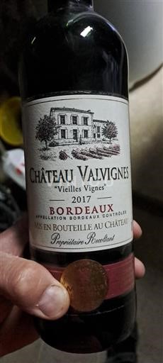 Bordeaux Château Valvignes Vieilles Vignes 2017