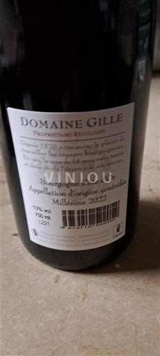 Borgogna Borgogna Côte d'Or Domaine Gille 2022