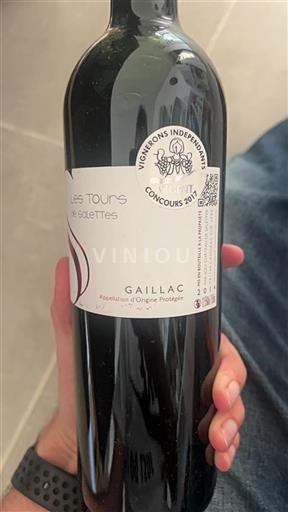 Vin Rouge sec Les Tours Château Salettes 2014 France Sud-Ouest Gaillac