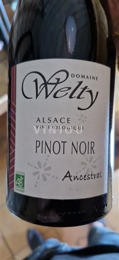 Elsass Pinot Noir Welty Pinot noir Ancestral 2022
