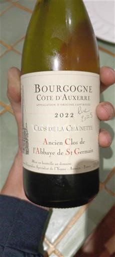 Borgogna Non specificato Grand Cru Ancien Clos de l'Abbaye de St Germain Clos de la Chaînette 2022