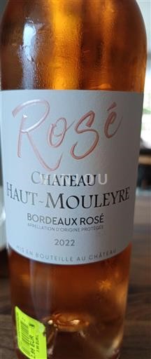 Bordeaux Bordeaux rosé Château Haut-Mouleyre 2022