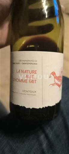 Rhônen laakso Ventoux Les Vignerons de Saint Marc - Canteperdrix La Nature Agit... L'Homme Fait 2023