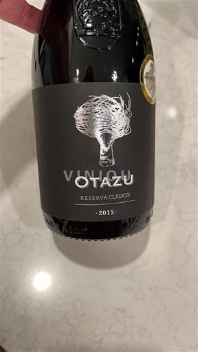 Vin Rouge sec Reserva Clásico Otazu 2015 Espagne Andalousie Malaga
