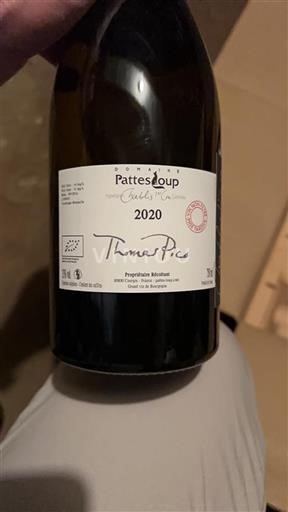 Vin Blanc sec Thomas Pico Domaine Pattes-Loup 2020 France Bourgogne Chablis premier cru Premier Cru