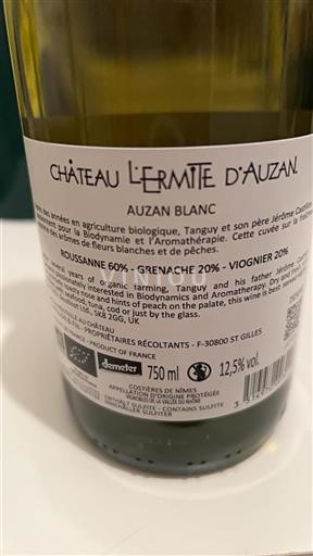 Rhônevallei Costières de Nîmes Château L'Ermite Auzan Auzan Blanc 2024