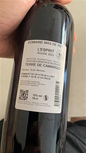 Údolí Rhôny Nespecifikováno Domaine Mas de Rey L'Esprit 2023