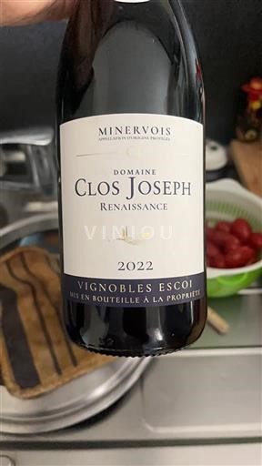 Languedoc Minervois Clos Joseph Renaissance 2022