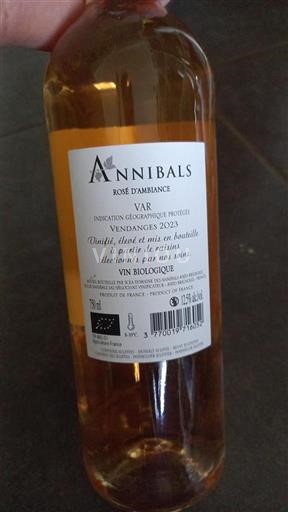 Provence, basse vallée du Rhône, Corse Var Domaine Des Annibals Rosé d'Ambiance 2023