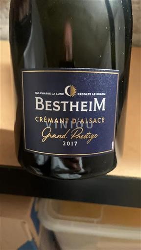 Vin Effervescent Blanc sec Grand Prestige Bestheim 2017 France Alsace Crémant-d'alsace