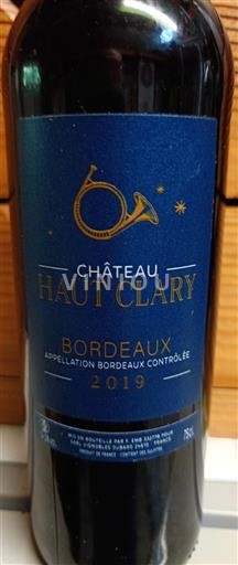 Bordeaux Château Haut Clary 2019