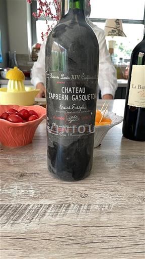 Burdeos Saint-Estèphe Cru Bourgeois Capbern Gasqueton R%c3%a9serve Louis XIV 2001