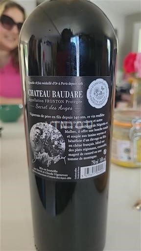 Sud-Ovest Fronton Château Baudare Secret des Anges 2019