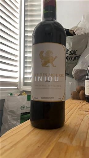 Vin Rouge sec Château Des Moures 2018 France Bordeaux Bordeaux supérieur