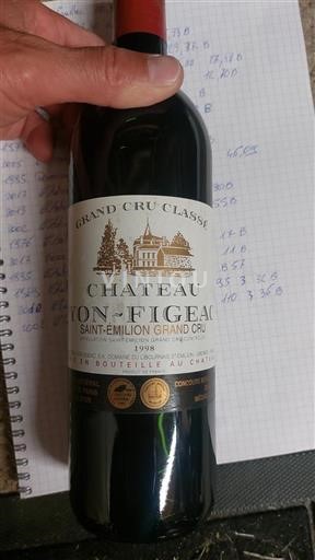 Bordeaux Saint-Émilion Grand Cru Grand Cru Château Yon-Figeac 1998