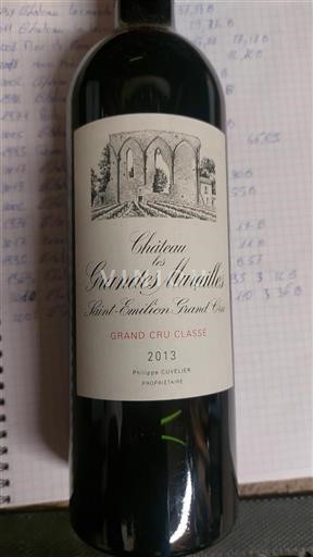 Burdeos Saint-Émilion Gran Cru Grand Cru Classé Château Les Grandes Murailles 2013