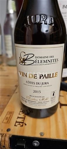 Jura Côtes du Jura Domaine Des Bélemnites Vin de Paille 2015